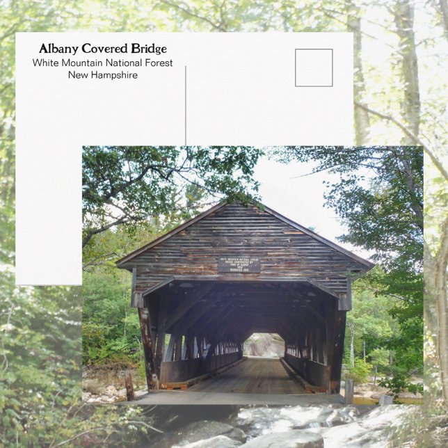 Covered Bridge Albany New Hampshire Photographic Postcard (Creator Uploaded)