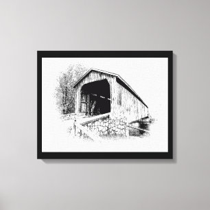 Covered Bridge Art Print