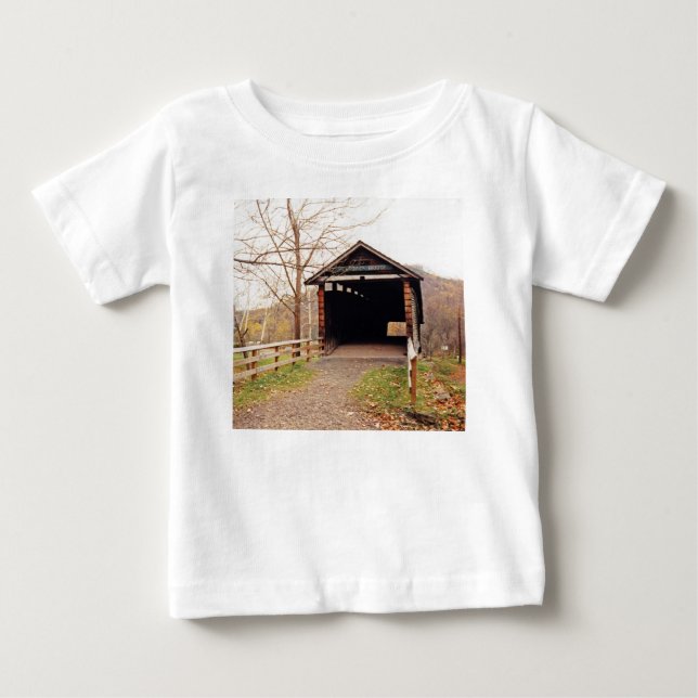 Covered Bridge Baby T-Shirt (Front)