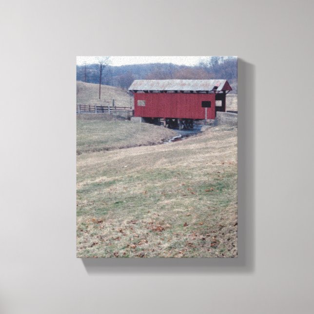 Covered Bridge Canvas Print (Front)