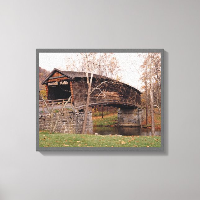 Covered Bridge Canvas Print (Front)