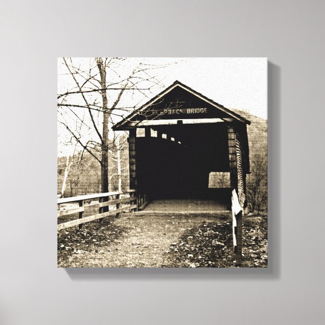 Covered Bridge Canvas Print (Front)