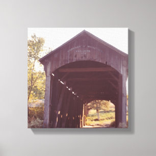 Covered Bridge Canvas Print