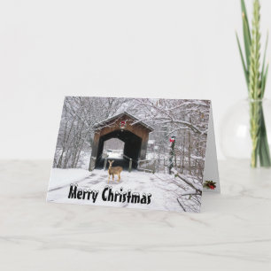 Covered Bridge Christmas Card