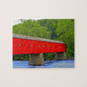 Covered Bridge Connecticut Jigsaw Puzzle