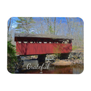 Covered Bridge Gratitude Magnet