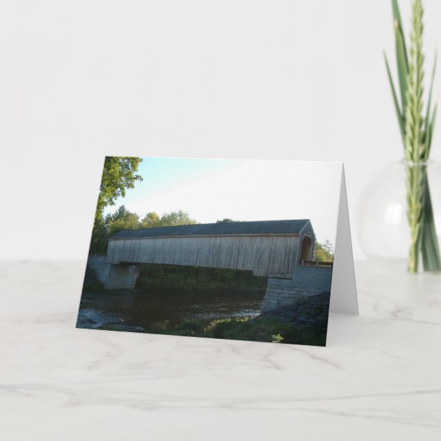 Covered Bridge Greeting Card (Front)