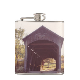 Covered Bridge Hip Flask