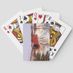 Covered Bridge in Frederick County Maryland Playing Cards