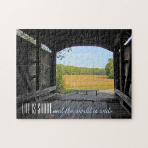 Covered Bridge Jigsaw Puzzle