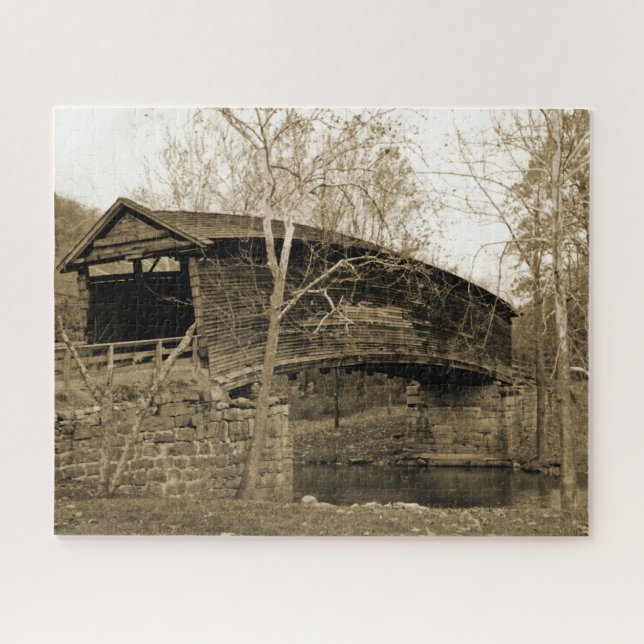 Covered Bridge Jigsaw Puzzle (Horizontal)