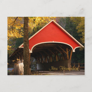 Covered Bridge, New Hampshire Postcard