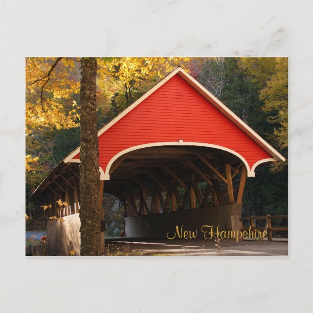 Covered Bridge,  New Hampshire Postcard (Front)