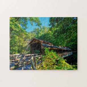 Covered Bridge Ohio. Jigsaw Puzzle