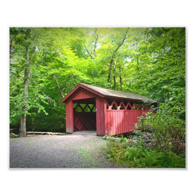 Covered Bridge Photo Print (Front)