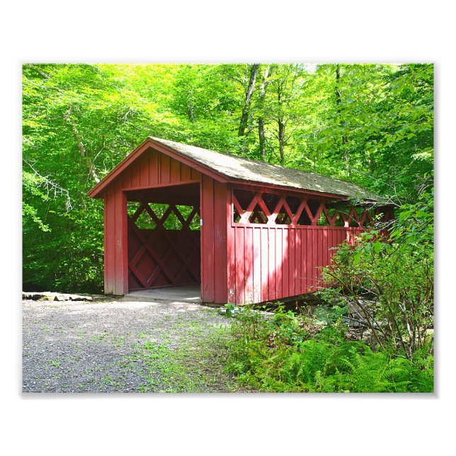 Covered Bridge Photo Print (Front)