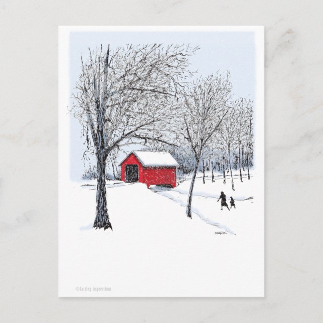 Covered Bridge Postcard (Front)