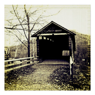 Covered Bridge Poster