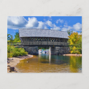 Covered Bridge   Squam River Bridge, Ashland, NH Postcard