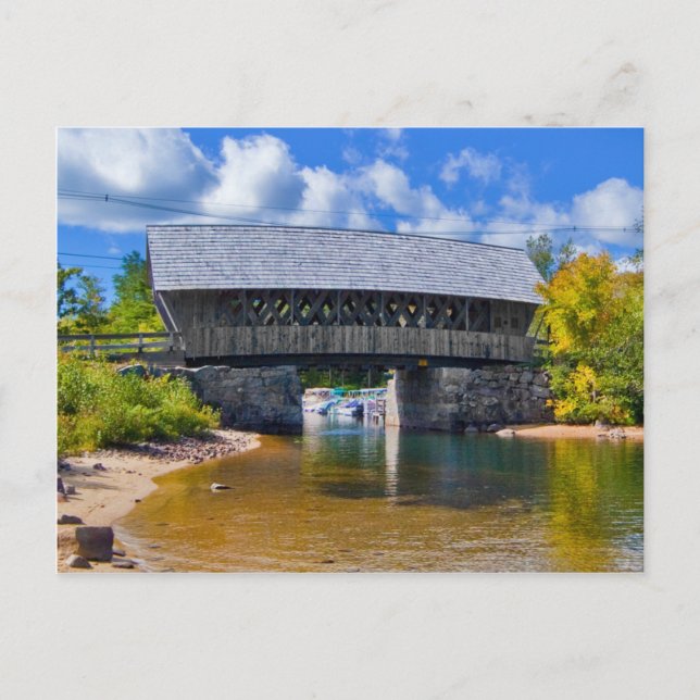 Covered Bridge | Squam River Bridge, Ashland, NH Postcard (Front)