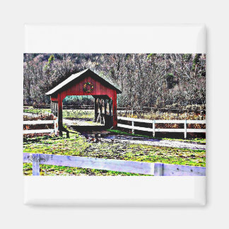 Covered Bridge - Stowe, Vermont Magnet
