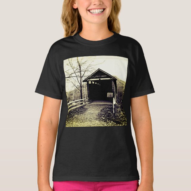 Covered Bridge  T-Shirt (Front)