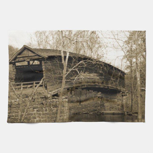 Covered Bridge Tea Towel (Horizontal)