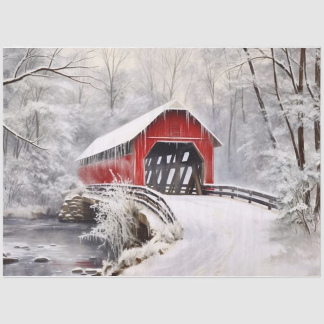 Covered Bridge Tissue Paper (Front)