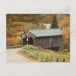 Covered bridge, Vermont, USA Postcard