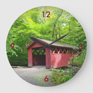 Covered Bridge Wall Clock