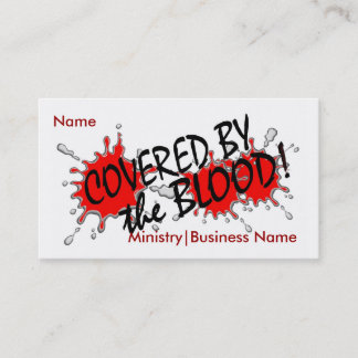 Covered by the Blood Business/Ministry Card
