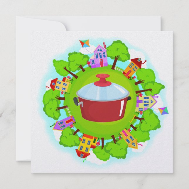 Covered Dish - Neighbourhood Event - SRF Invitation (Front)