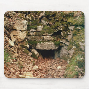 Covered entrance to a tumulus mouse mat
