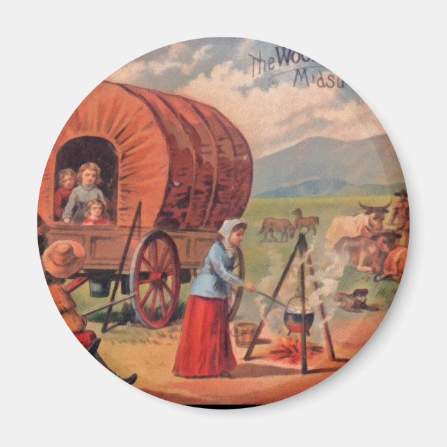 Covered Wagon Magnet (Front)