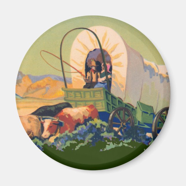 Covered Wagon Magnet (Front)