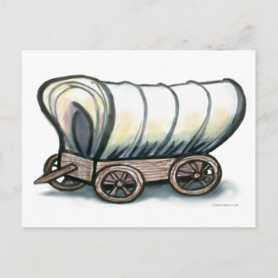 Covered Wagon Postcard