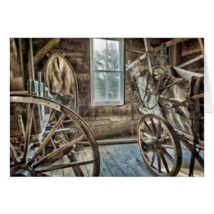 Covered wagon, wooden wagon wheel