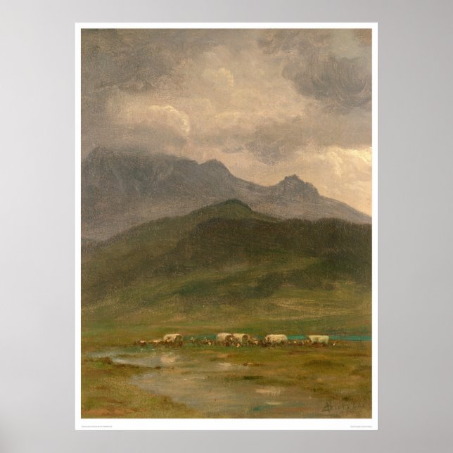 Covered Wagons by Bierstadt (0101A) Poster (Front)