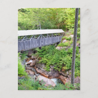Covered Wooden Bridge Sentinel Pine Postcard