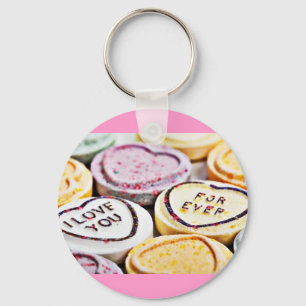Coversation Hearts Key Ring