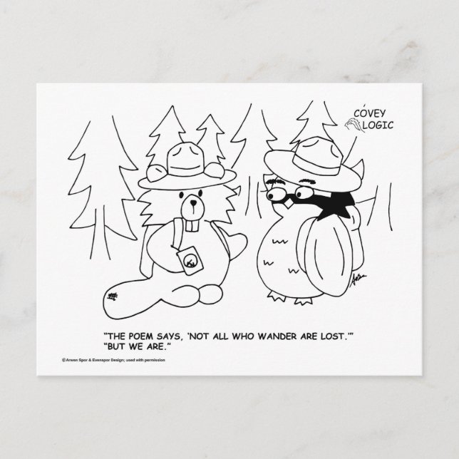 Covey Logic "Lost" Postcard (Front)