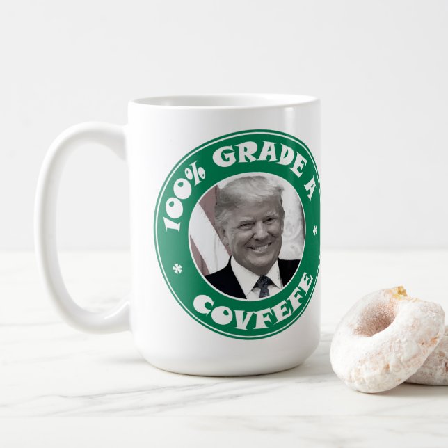 Covfefe Coffee Mug (With Donut)
