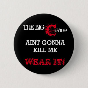 COVID19 6 CM ROUND BADGE
