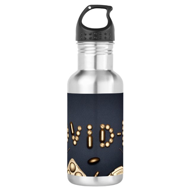 Covid-19 532 Ml Water Bottle (Front)
