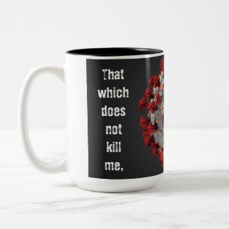 Covid-19 Coffee mug. 15oz. Two Tone. Two-Tone Coffee Mug