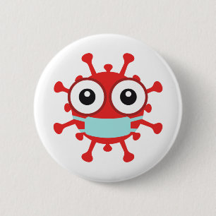 Covid 19 Coronavirus 6 Cm Round Badge