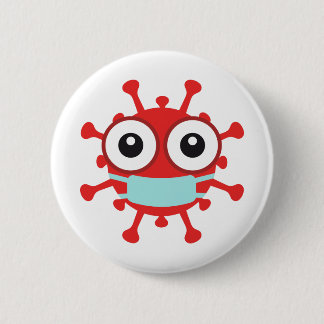 Covid 19 Coronavirus 6 Cm Round Badge