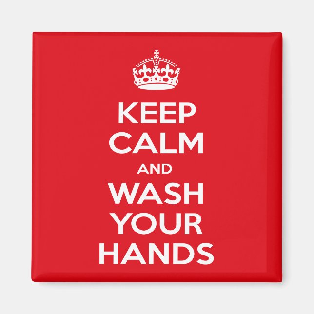 Covid-19, Coronavirus, Keep Calm Magnet (Front)