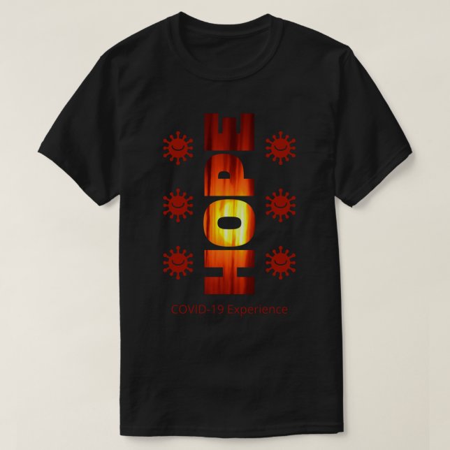 COVID-19 Experience - Hope Sunset, Viruses Smiling T-Shirt (Design Front)