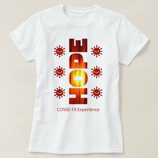COVID-19 Experience - Sunset Hope, Smiling Viruses T-Shirt (Design Front)